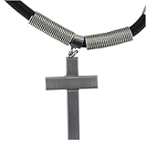 Stainless Steel Large Cross Choker Necklaces