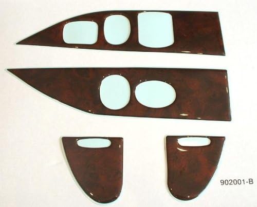 1999-2003 Ford F150 2dr Regular/ 4dr Super Cab Dash Trim Overlay Kit- Oxford Burl Finish- 902001OB
