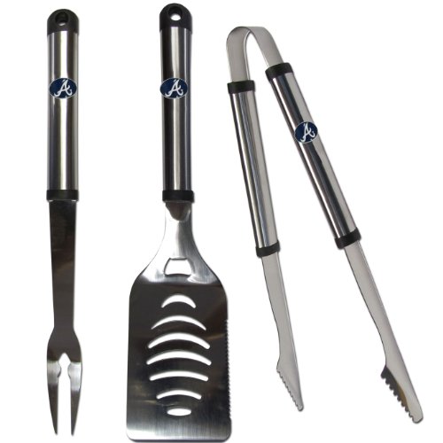 MLB Atlanta Braves Stainless Steel BBQ Set