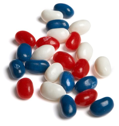 Jelly Belly Red, White and Blue Mix Jelly Beans, 10-Pound Box by Jelly Belly