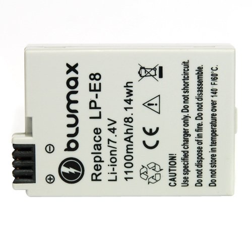 Blumax Li-Ion Ersatzakku f&uuml;r Canon LP-E8 (7,2 V, 1100 mAh) Preisvergleich