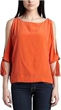 Aryn K Women's Open Sleeve Top,Coral,Large