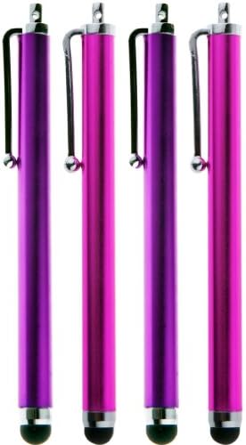 XiTech 4 Pack of Purple & Pink Stylus Universal Touch Screen Capacitive Pen for Kindle Touch iPad 2, Iphone 4,4S,Kindle Fire, Motorola Xoom, Samsung Galaxy Tab 8.9 10.1, Blackberry Playbook HTC Flyer Evo View Tablet Bonus XiTech Cable Tie