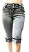 Jack David Ling Womens Plus Size Stretch Capri Twill Denim Jeans