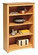 Sonoma 48" Bookcase in Maple Finish with 4 Shelves By Prepac Furniture