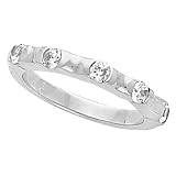 14K White Gold Diamond Wedding/Anniversary Band - 0.50 Ct.