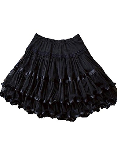 Yummy Bee Women's Frilly Lace Rockabilly Swing Skirt