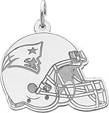 Sterling Silver NFL New England Patriots Football Helmet Charm