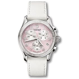 Victorinox Swiss Army Chrono Classic Mens / Womens Pink Mother of Pearl Watch 241257