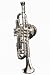 Trumpet Pin - Nickel Silver Plated