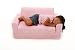 Fun Furnishings  Sofa Sleeper, Pink Chenille