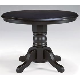Round Pedestal Dining Table by Home Styles - 5178-30 (Black) (30H x 42W x 42D) by Home Styles