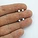 14k Yellow Gold Tiny Square Stud Earrings
