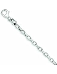 Genuine 14K White Gold 7.5In 4.75mm Polished Fancy Bracelet 7.5 Inches 6 Grams Of Gold 100% Satisfaction Guaranteed.