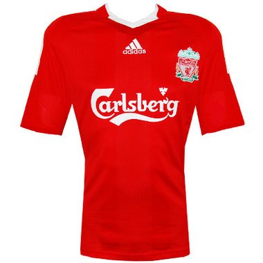 LIVERPOOL Adult 2008/2010 Home Football Shirt, XL