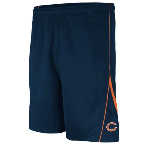 Chicago Bears Navy Blue Classic Synthetic Shorts (Large)