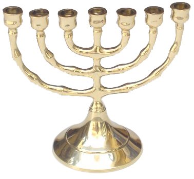Menorah 7 Candle Polished 5x2.5x4.25 H