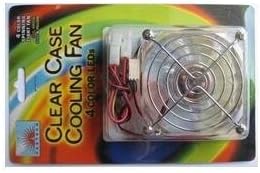 Vastech VCF8025-4LED Case Fan Clear Leds 4 Colors Light w/ Both 3 & 4 Pin Conntecor
