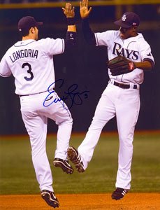 Evan Longoria Signed Tampa Bay Rays 8x10 Photo