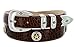 Presidential Gold Star Western Golf Concho Black Dress Belt for Men