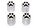Paw Print - Tire Rim Valve Stem Caps - Aluminum Cheap