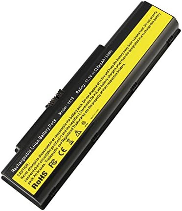 ELC World Laptop Battery for Lenovo IdeaPad Y510 Y530 Y710 Y730 Series, 3000 Y500 Series, 3000 Y510 Series, 3000 Y510a Series (5200mAh, 11.1V, 6 Cell)