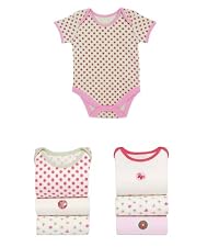 Floral Pony Bodysuits - 7pk