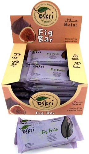 Oskri Organics Fig Bar, 1.5-Ounce Bars (Pack of 40)