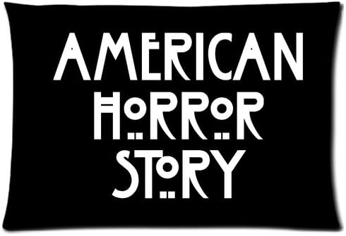 Futefew Soft Pillow Case Cover Decorative Sofa Throw Pillow 20*30 Inch (Twin Sides) Zippered Pillowcase American Horror Story Pattern Popular Design Gift for Fans Thanksgiving Mother's Day