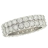 2 Row Diamond Eternity Band 2.92cttw EGL GH/VS1-SI1
