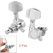 Como 2 Pcs Full Closed Type Tuner Folk Guitar Tuning Key Peg