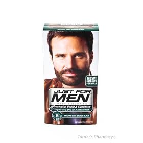 "Just for men beard,moustache,sideburns colour gel