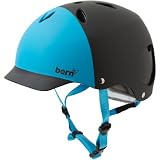 BERN Lenox Summer EPS 2-Tone Matte Helmet (Black/Cyan, X-Small)