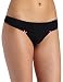 Betsey Johnson Women's Cotton Stretch with Lace Thong,Black,Large
