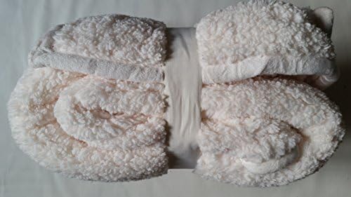 Member's Mark Cozy Throw Blanket , Reversible, Oversized 60in. X 72in. (Ivory)