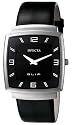 Invicta Men's Slim Collection Square Black Leather Watch #5131