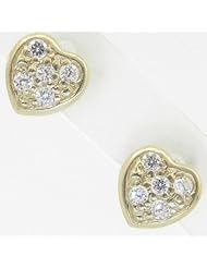 Kids 14K solid gold earrings fancy stud hoop huggie ball fashion dangle swa...
