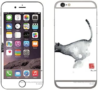 Jerry Sport Cat Figurine Abstract Watercolor Clipart Cat Watercolor Painting Szmerdt Sticker Skin For iPhone 6/6s 4.7 abstract cat No Sticky Residue