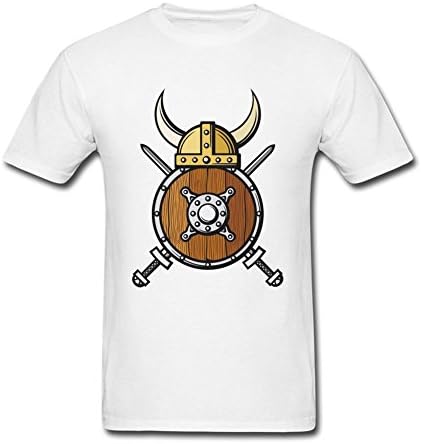 TopGD Custom Shield Of Vikings T Shirt For Men