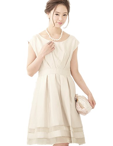 (プールヴー) PourVousワンピース ドレス パーティードレス フォーマルドレス ミセス フォーマルワンピース お呼ばれ 結婚式 二次会 披露宴 大きい 大きいサイズ 半袖 膝丈 Aライン シャンタン 6161398