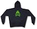 Irish Clover & Crossbones Men's Hoodie Sweat Shirt Small thru 4XL