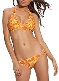 Sexy Two Piece Low Rise Retro Print Hipster Bikini Swimwear