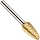 PFERD Tree Carbide Bur, TiN Finish, Double Cut, Radius End