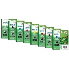 Dc - *Multi Pack* Originals ** Epson Stylus Photo & Pro  Ink Cartridges For R800/R1800/4000/9600 T0540/T0541/T0542/T0543/T0544/T0547/T0548/To549