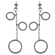 Handcrafted Sterling Silver women Earrings Size: 4 inches