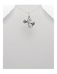 Dragon Pendant Necklace In 92.5 Sterling Silver