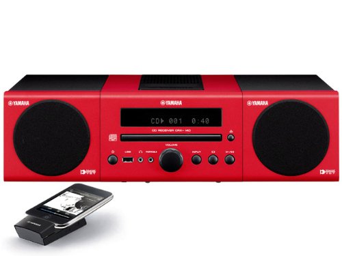 Yamaha MCR-140RE Micro Component System (Red)