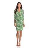 Maggy London Womens Scalloped Wrap Dress