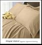Duvet Set - 1200-Thread-Count California-King Solid Taupe Egyptian Cotton Duvet Set