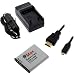 GTMax LI-50B Replacement Battery + AC Travel Charger with Car Adapter + 6FT Micro HDMI Cable for Olympus SZ-10 SZ-20 SZ-30MR XZ-1 SP-800UZ TG-610 TG-810 Digital Cameras